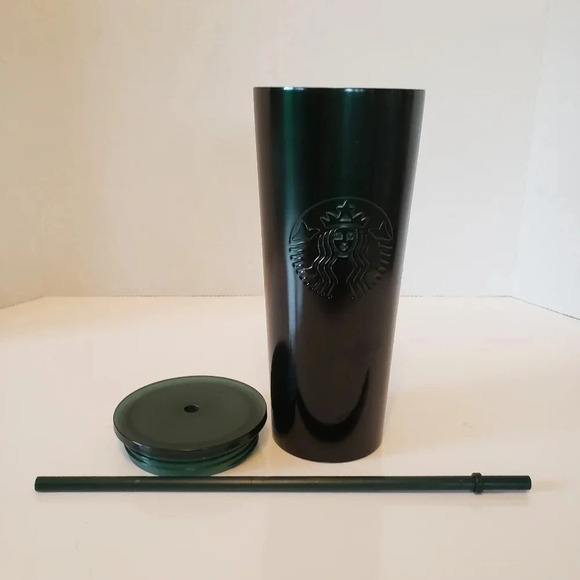 Starbucks 2020 Dark Green/Black Gradient Ombre 24fl  oz Tumbler. - Picture 3 of 8